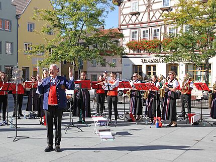 Stadtkapelle Mellrichstadt zum Abschluss am 1.10.2023