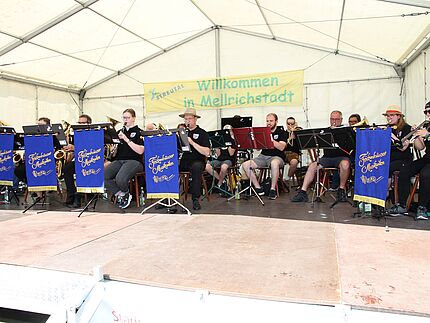 Frickenhäuser Musikanten im Rahmen des Stadtfests 25.06.2023